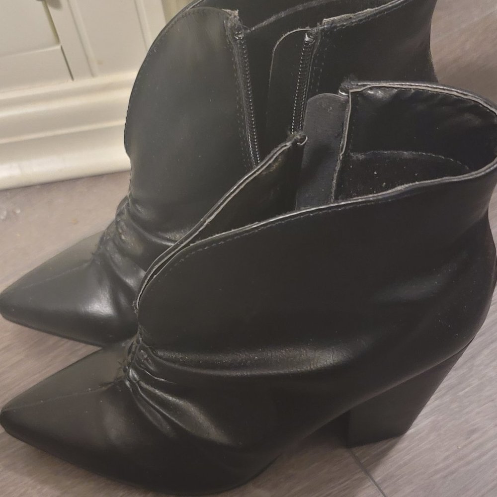 Black booties size 9